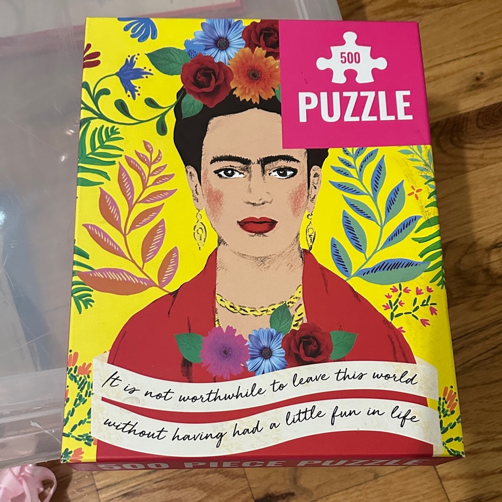Colorful Frida Kahlo 500-Piece Puzzle